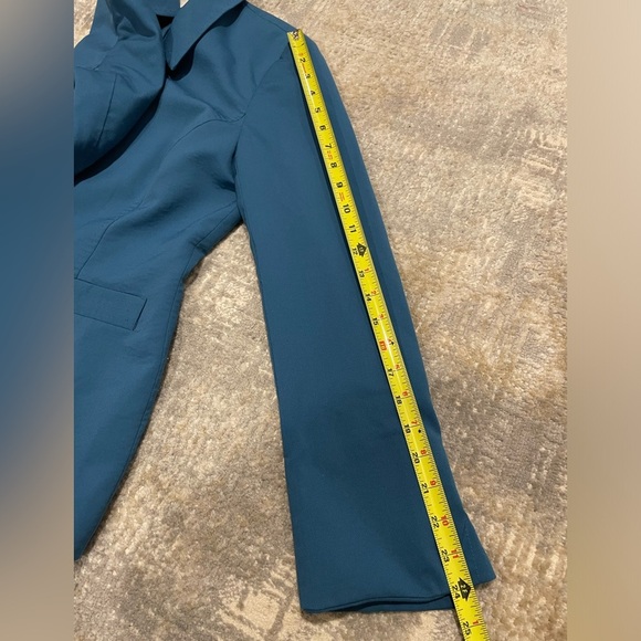 Austin Reed Women's Blue Jacket Blazer 98% Wool Stitching Detail Size 8 - Picture 14 of 14